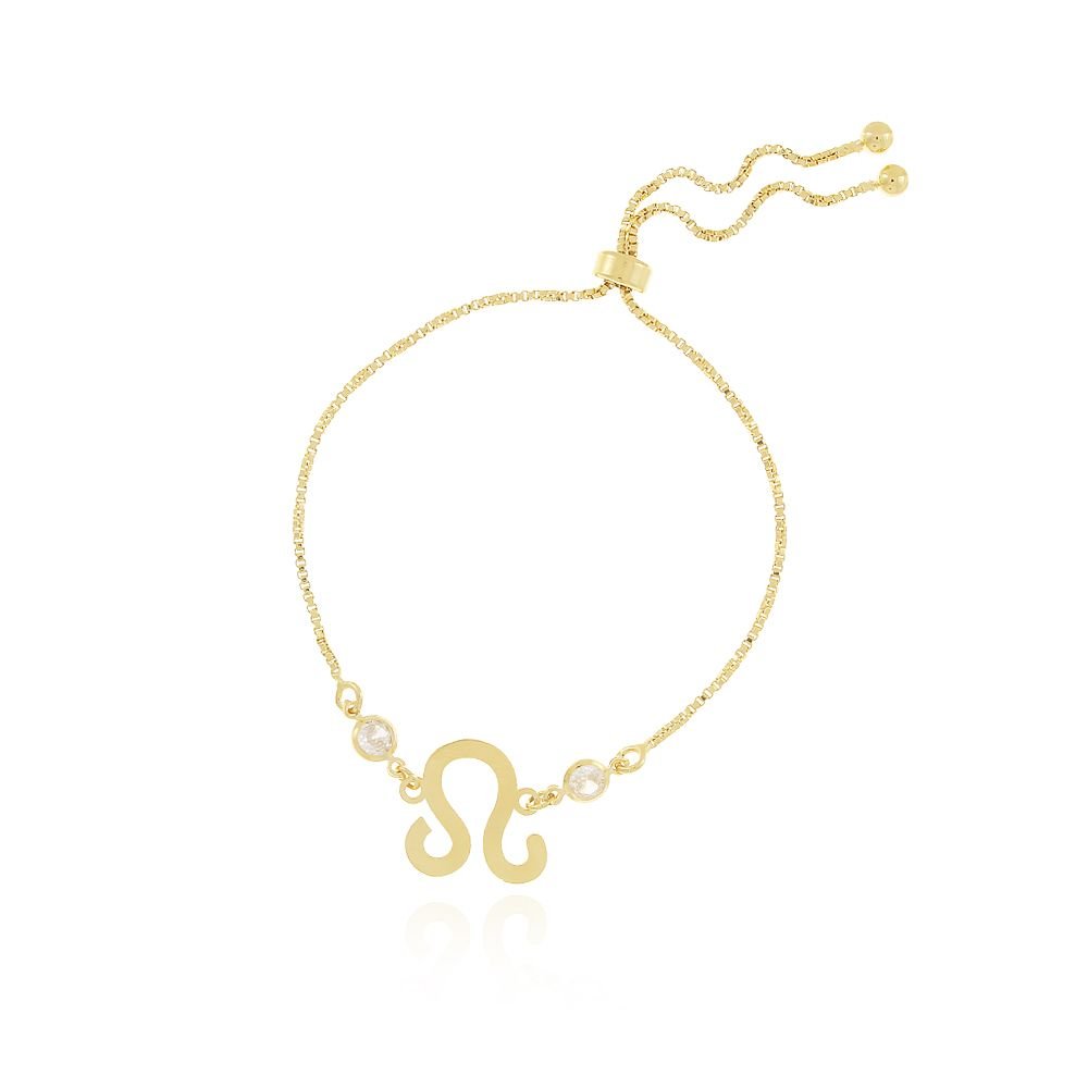 Pst-2471-Fo-Leão - Pulseira Gravatinha Signos