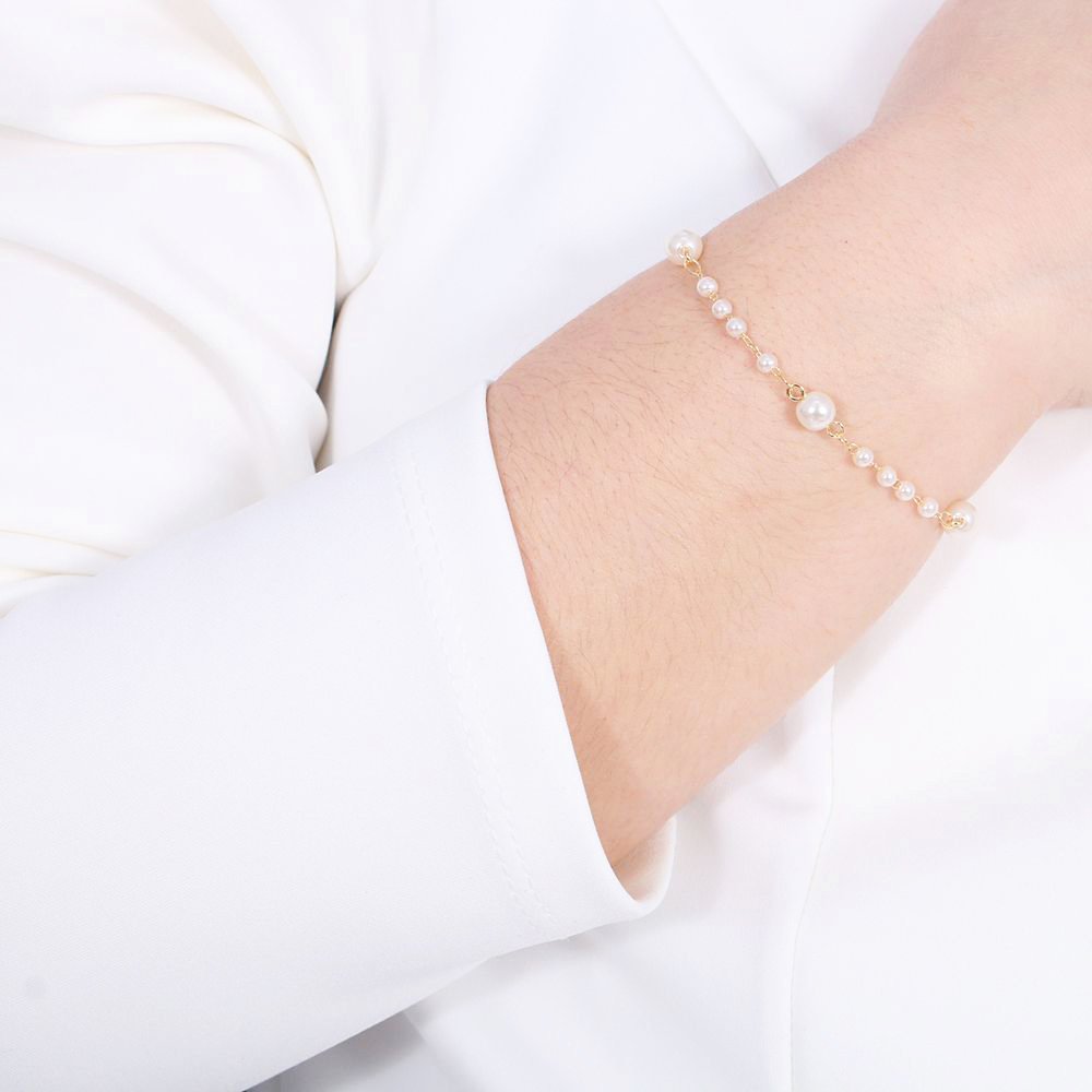 Pst-2502-Fo Pulseira De Pérolas E Mini Pérolas