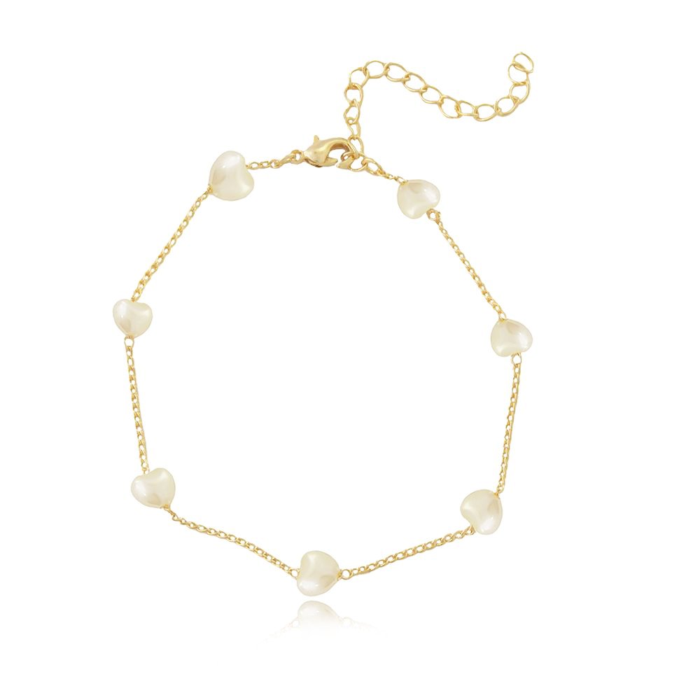 Pst-2507-Fo Pulseira De Pérolas De Coração