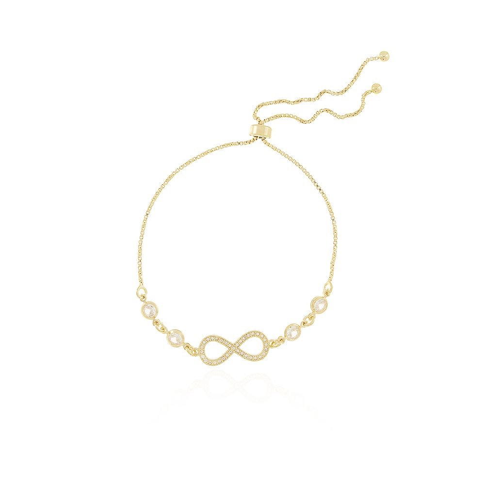 Pst-2536-Fo Pulseira Infinito Cravejado