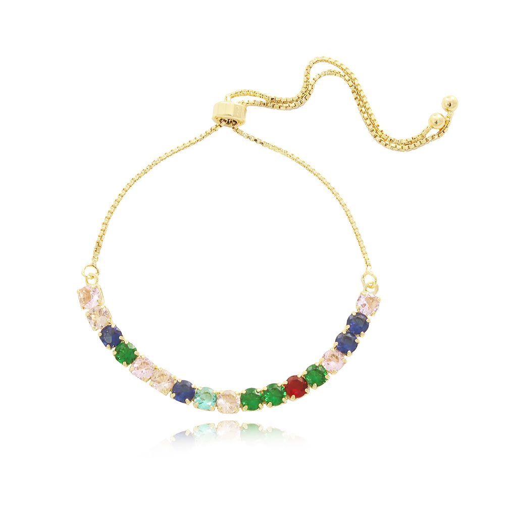 Pst-2602-Fo Pulseira Zircônias Redondas (4mm)