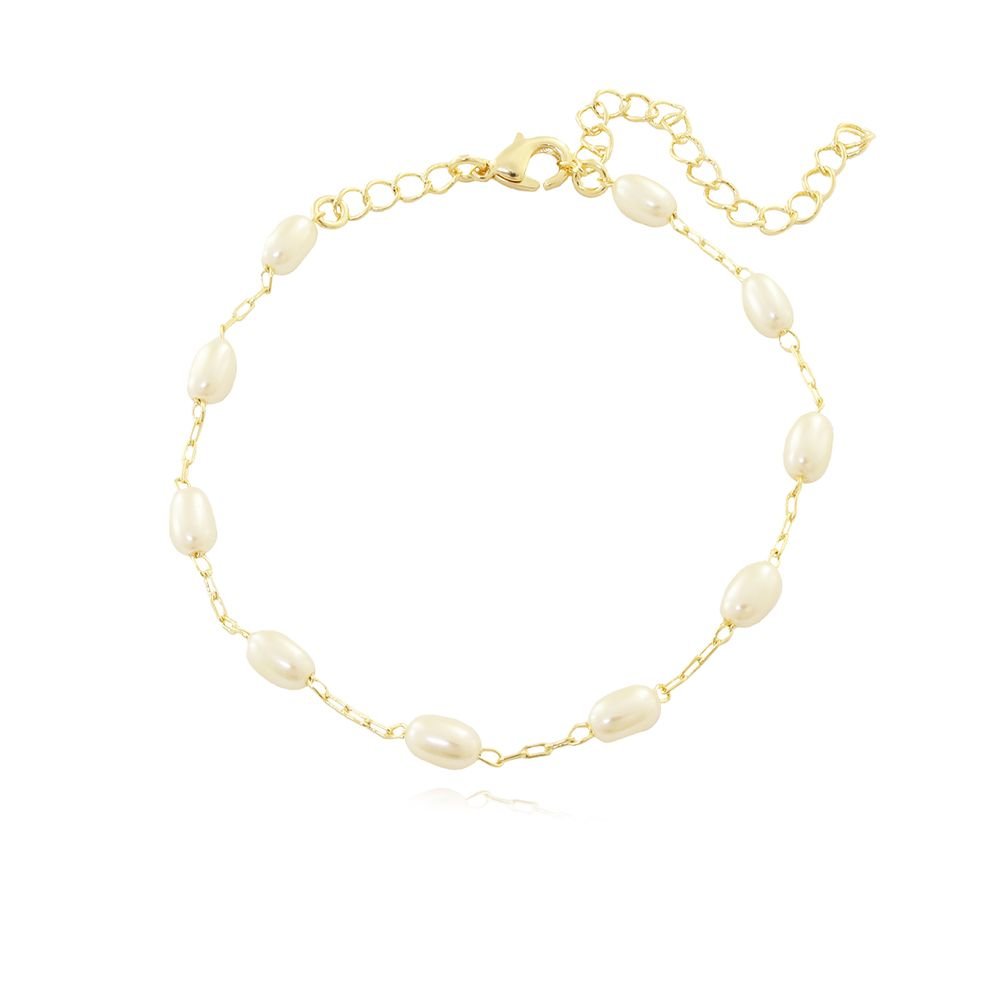Pst-2633-Fo Pulseira De Pérolas