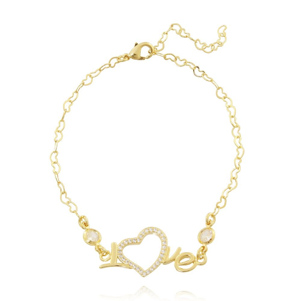 Pst-2648-Fo Pulseira De Coração Love
