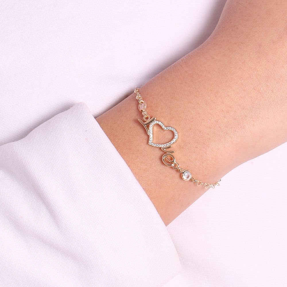 Pst-2648-Fo Pulseira De Coração Love