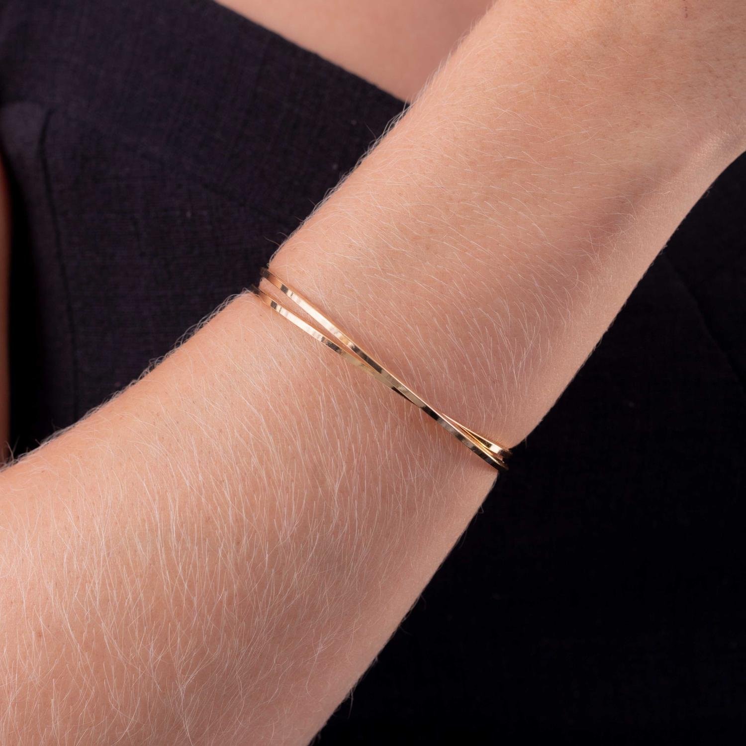 Pst-2663-Fo Bracelete Fio Quadrado.