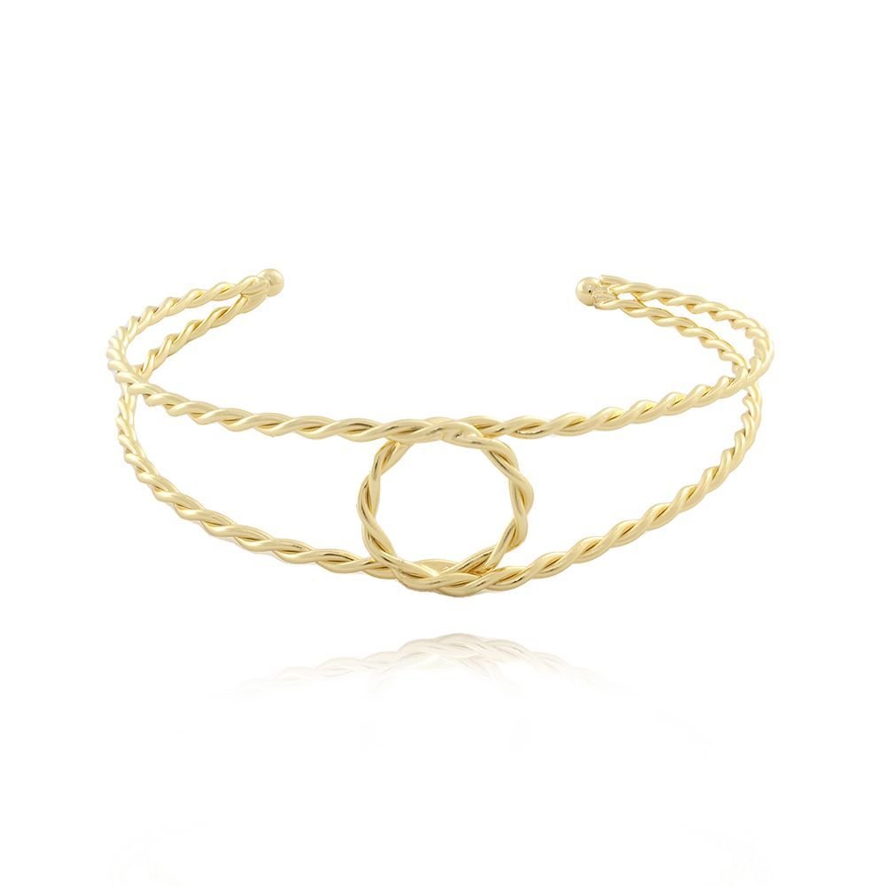 Pst-2665-Fo Bracelete Duplo Fio Torcido