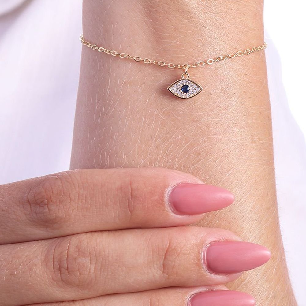 Pst-2683-Fo Pulseira Com Olho Grego Cravejado