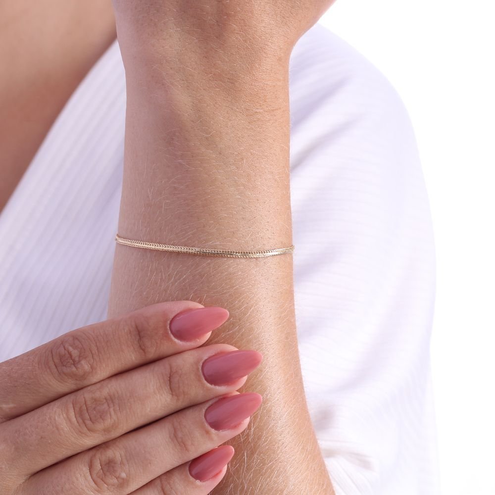 Pst-2710-Fo Pulseira De Corrente Detalhada