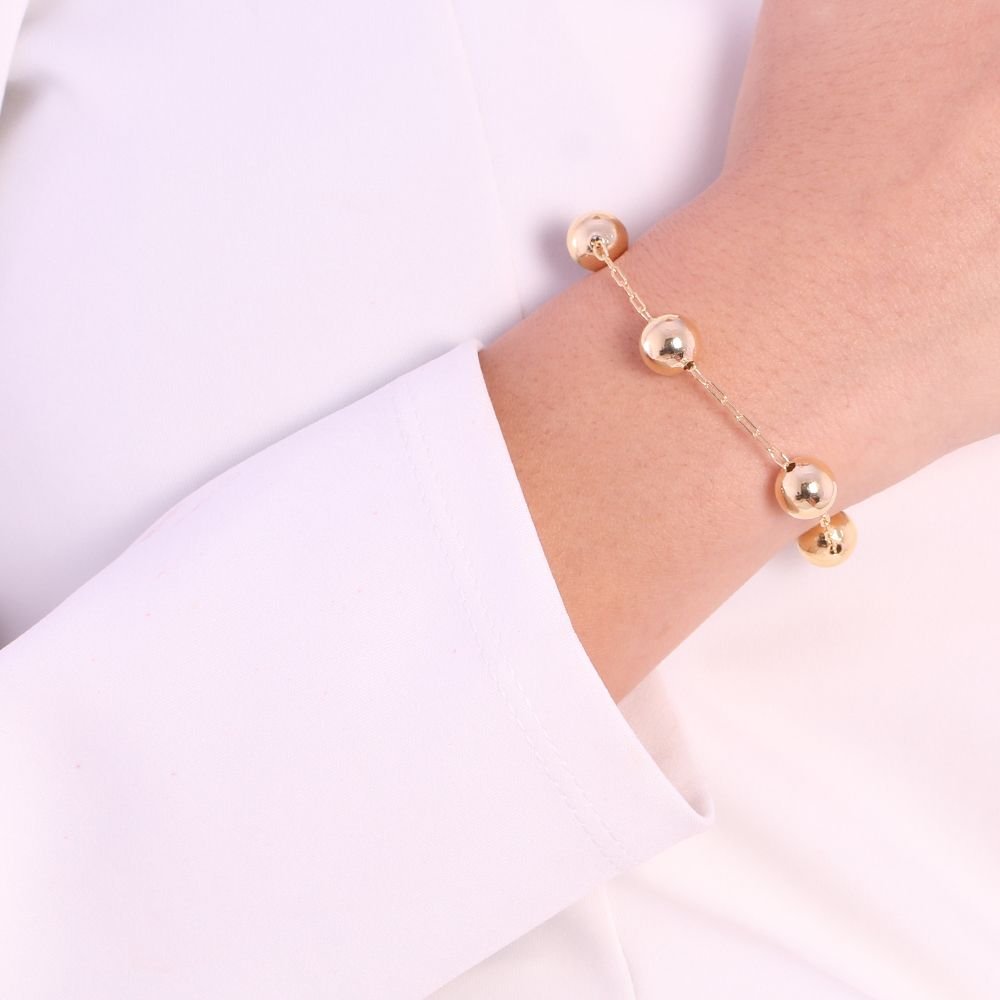 Pst-2734-Fo Pulseira De Bolinhas