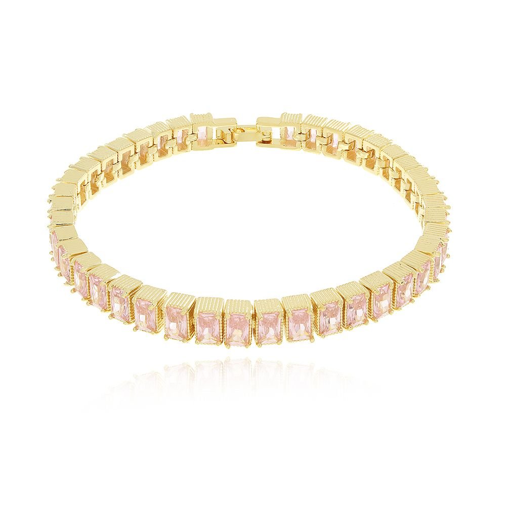 Pst-2746-Fo Pulseira Cravejada Azul