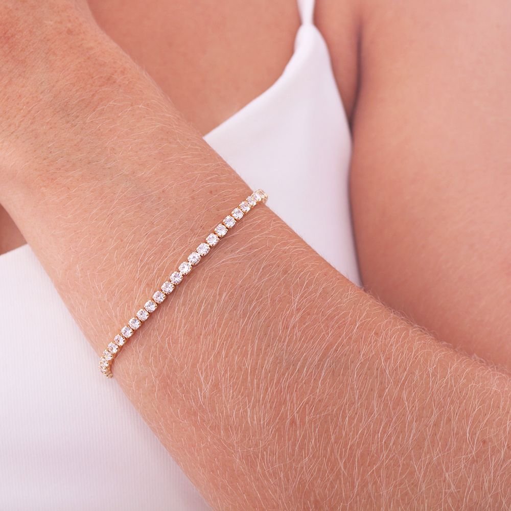 Pst-2759-Fo Pulseira De Riviera Cristal (3mm)