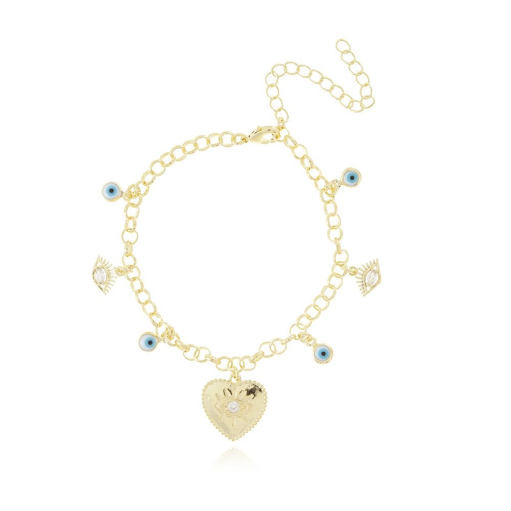Pst-2775-Fo Pulseira Olhos Gregos