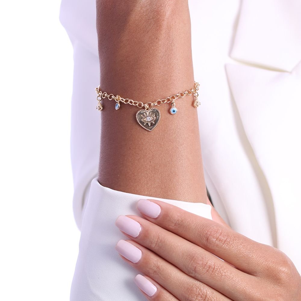 Pst-2775-Fo Pulseira Olhos Gregos