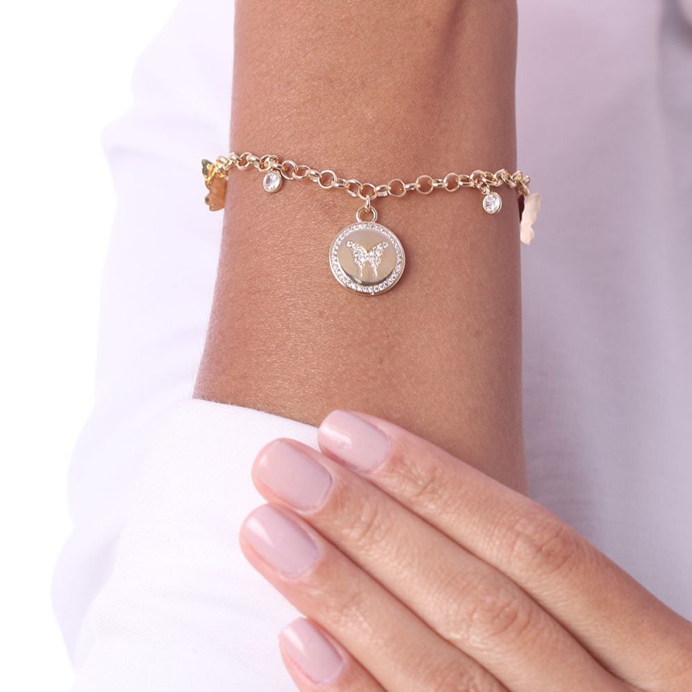 Pst-2784-Fo Pulseira De Borboletas