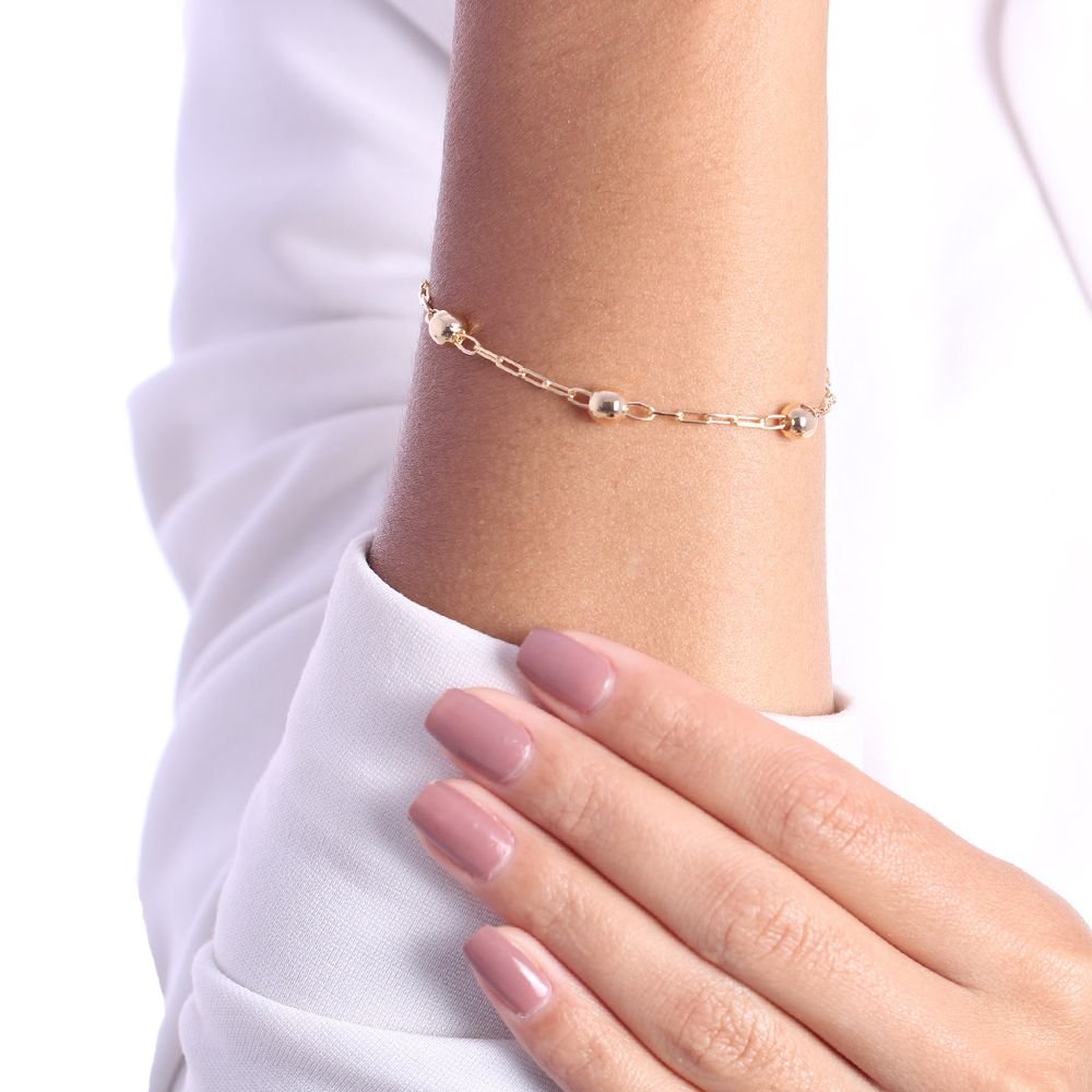 Pst-2795-Fo Pulseira Com Bolinhas (5mm)