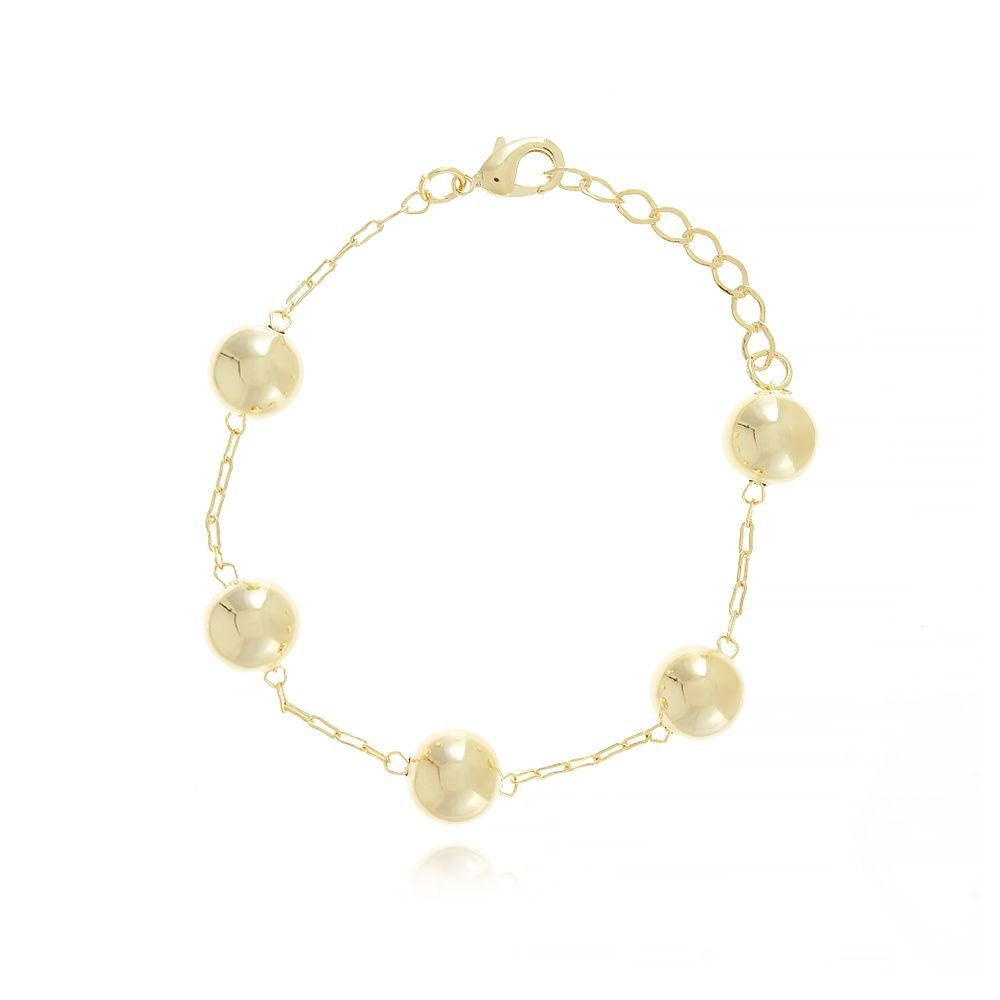 Pst-2800-Fo Pulseira Com Bolinhas (10mm)