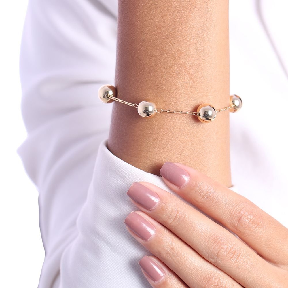 Pst-2800-Fo Pulseira Com Bolinhas (10mm)
