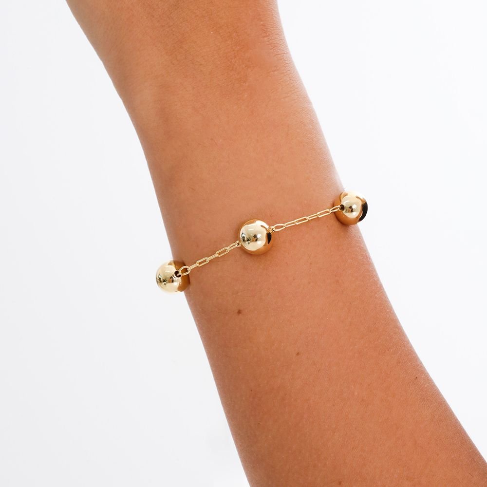 Pst-2801-Fo Pulseira De Bolinhas (12mm)