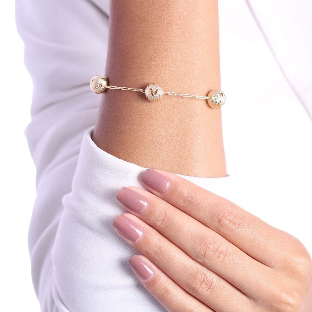 Pst-2804-Fo Pulseira Com Bolinhas