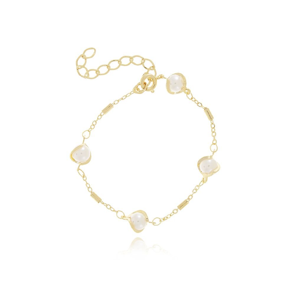 Pst-2810-Fo Pulseira Pérolas Detalhadas