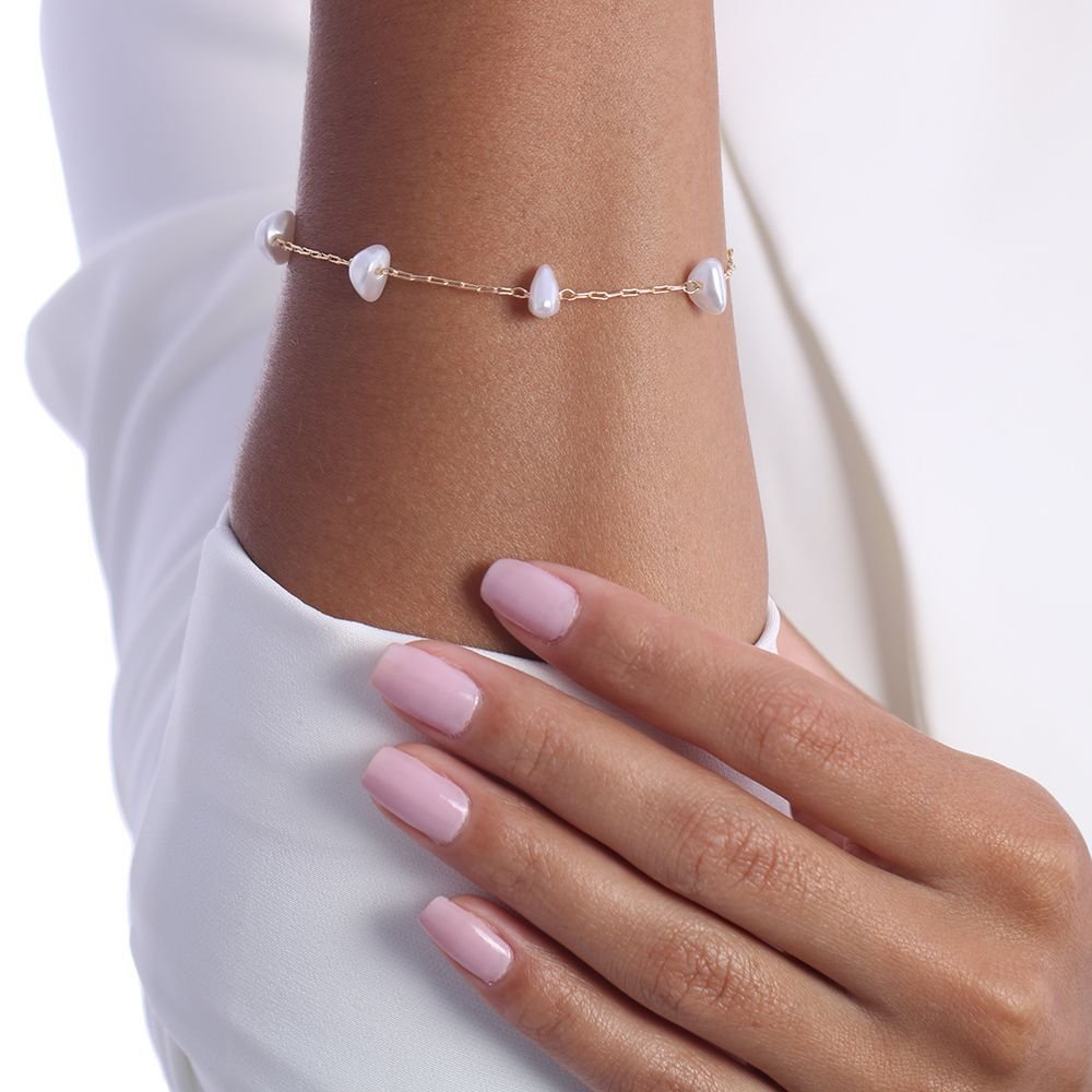 Pst-2816-Fo Pulseira Pérolas