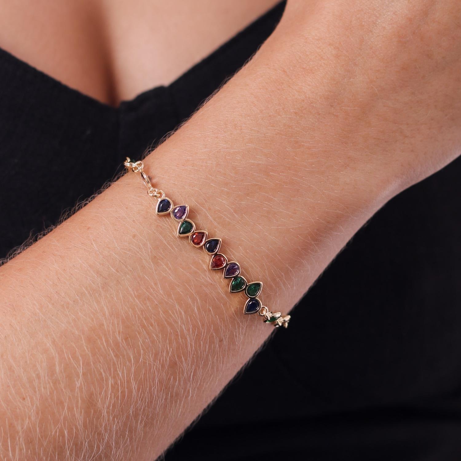 Pst-2823-Fo Pulseira De Zircônias Cristal