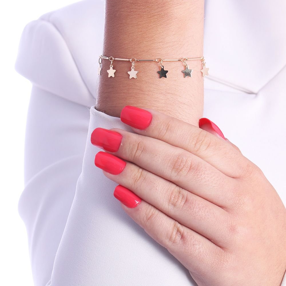 Pst-2849-Fo Pulseira De Estrelas
