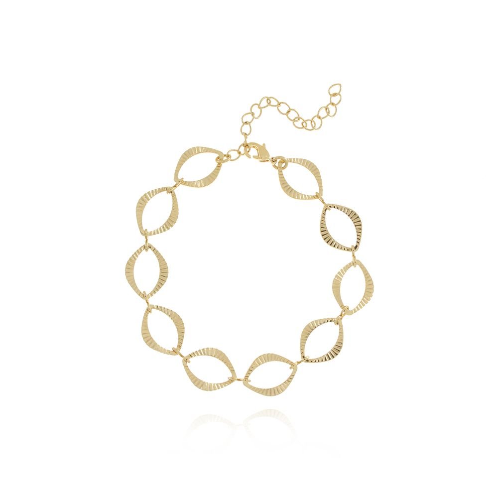 Pst-2855-Fo Pulseira De Círculos Detalhados