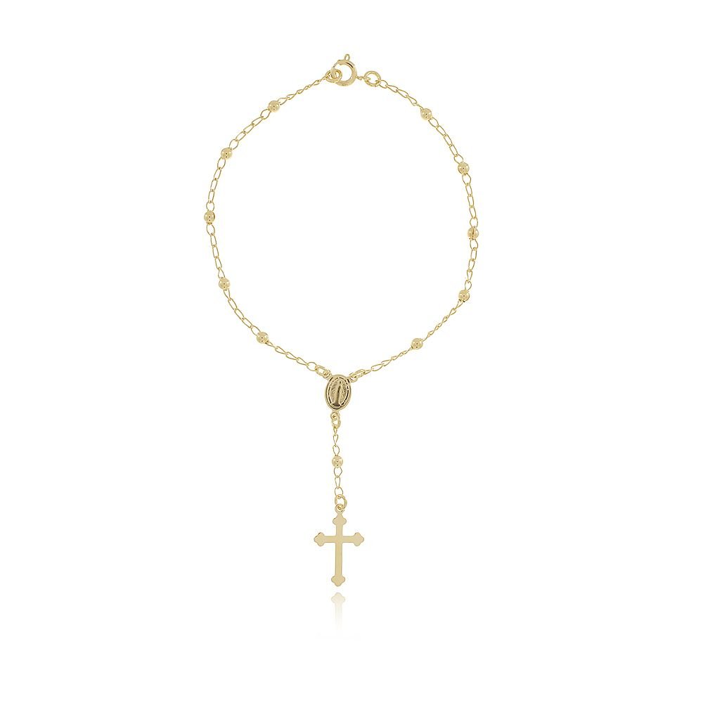 Pst-2878-Fo Pulseira Terço Nossa Senhora Das Graças