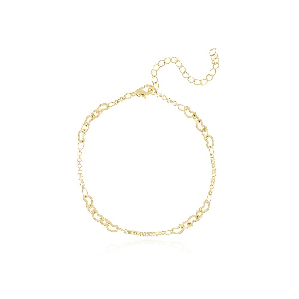 Pst-2928-Fo Pulseira De Mini Corações