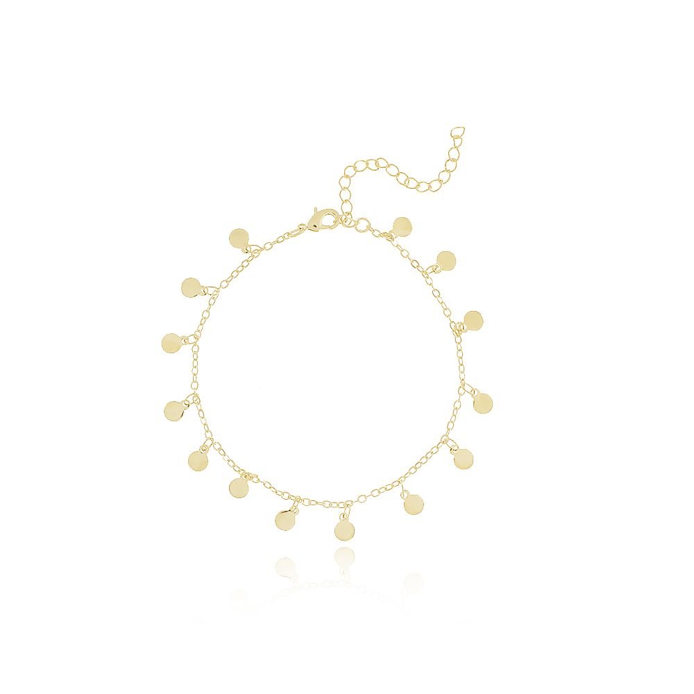 Pst-2933-Fo Pulseira De Mini Medalhinhas Lisas