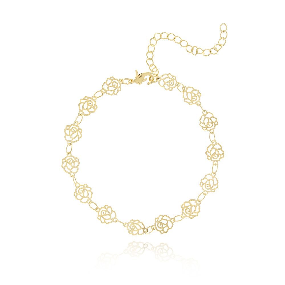 Pst-2934-Fo Pulseira De Flores Vazadas
