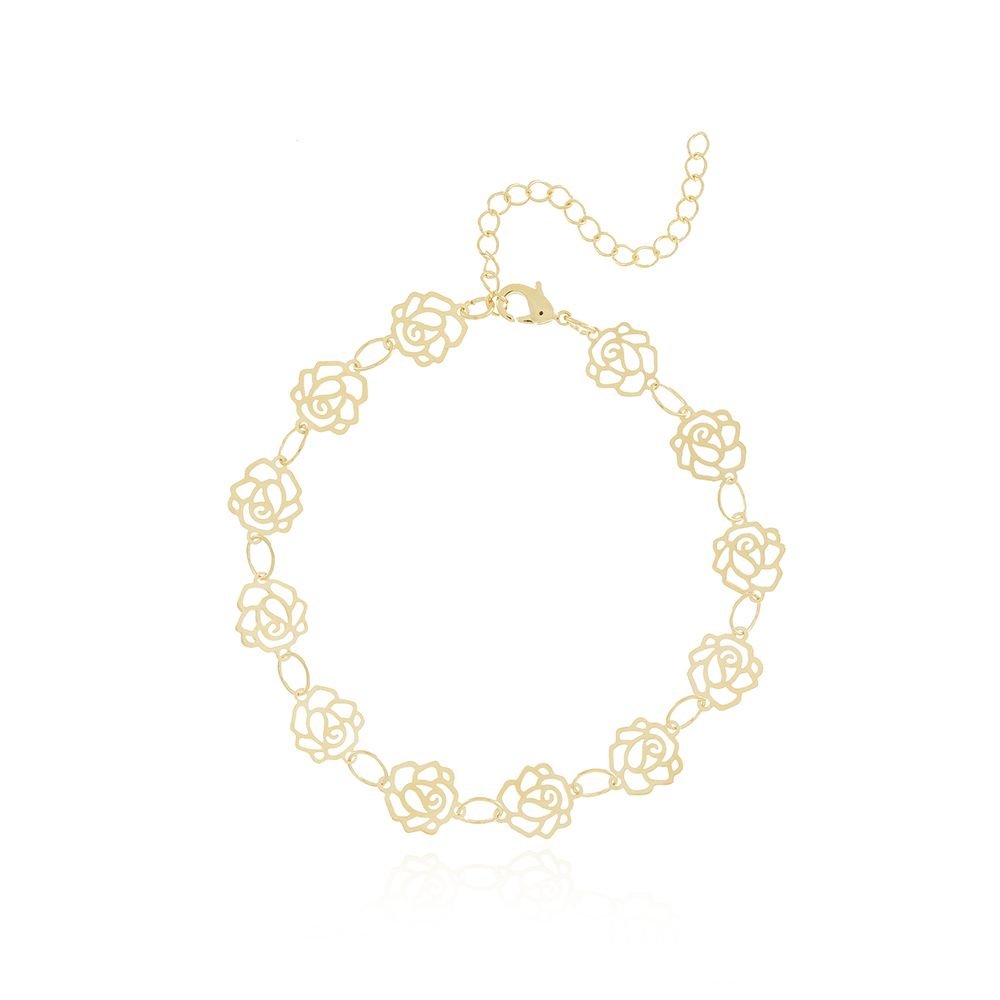 Pst-2935-Fo Pulseira De Flores Vazadas