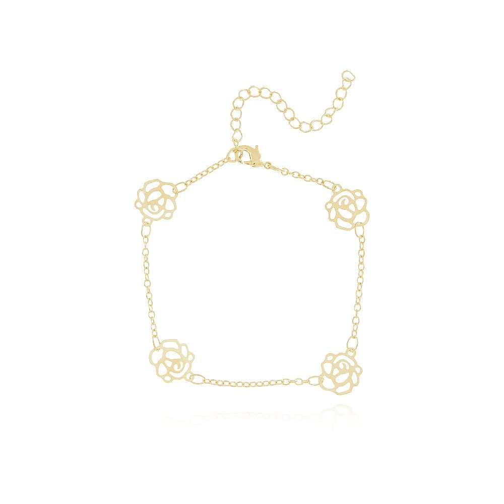 Pst-2936-Fo Pulseira De Flores Vazadas