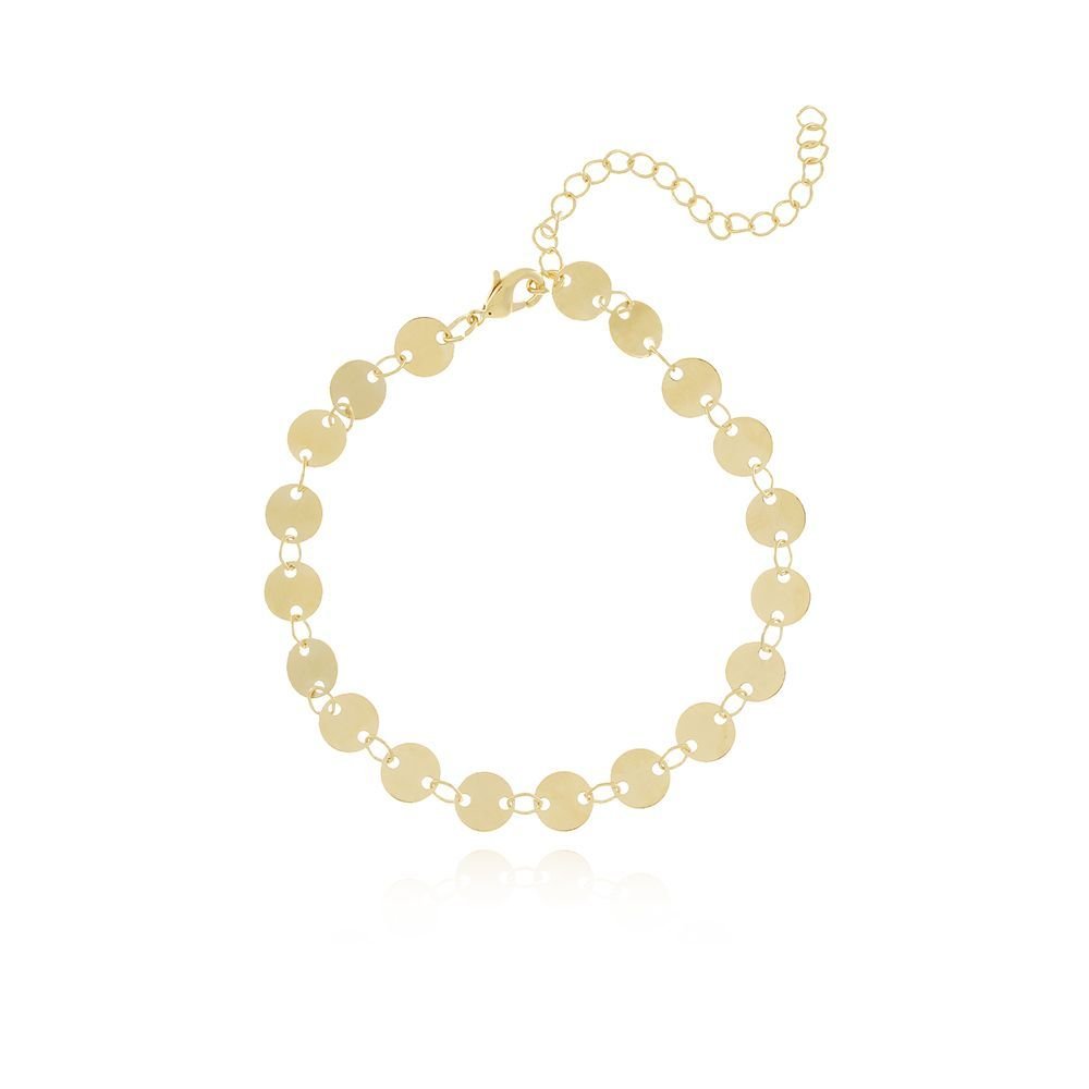 Pst-2938-Fo Pulseira De Medalhinhas Lisas