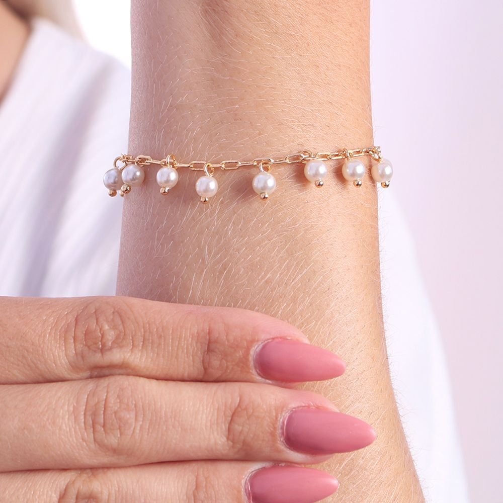 Pst-2968-Fo Pulseira De Pérolas