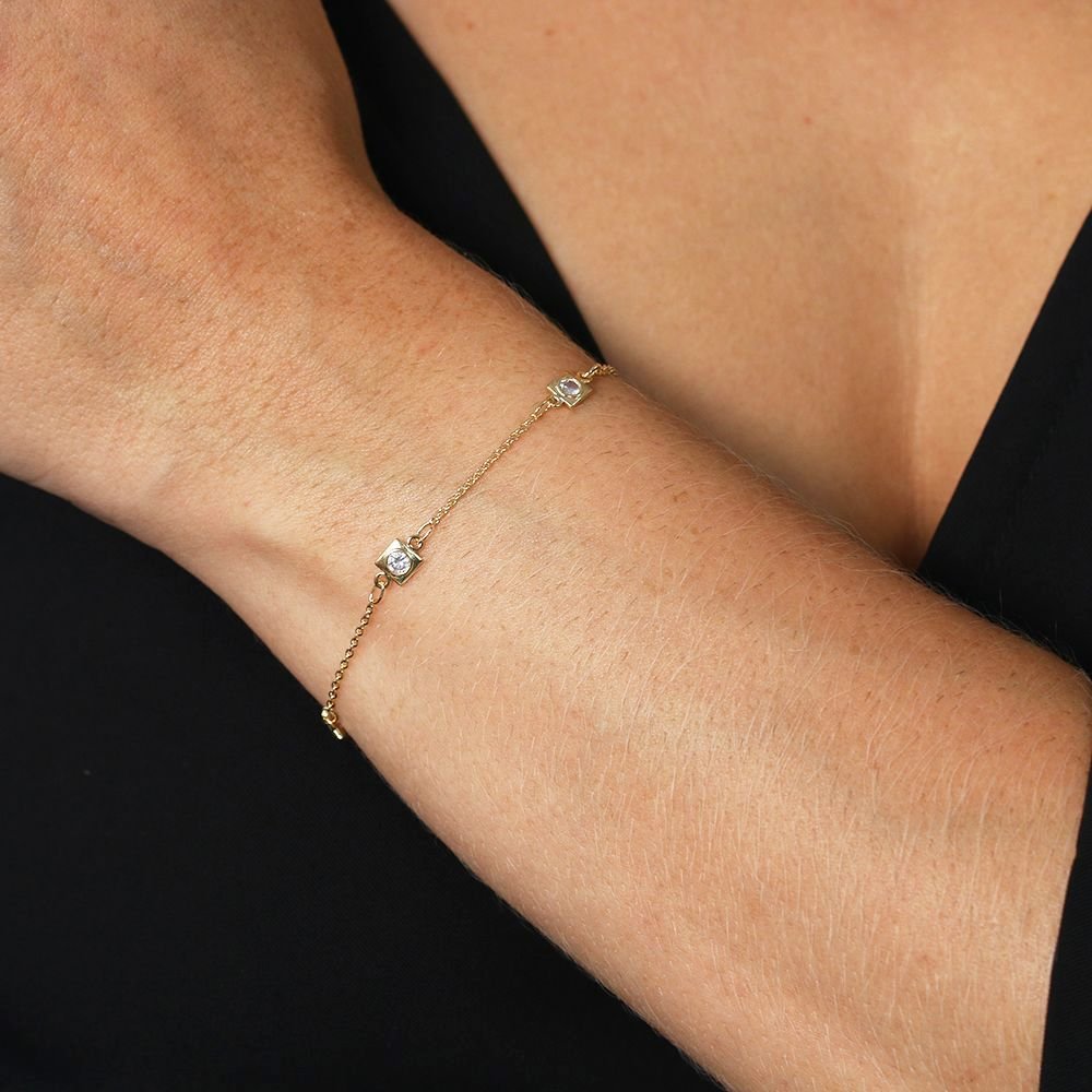 Pst-2972-Fo Pulseira Com Zircônias. Pst-2972-Fo Pulseira Com Zircônias.