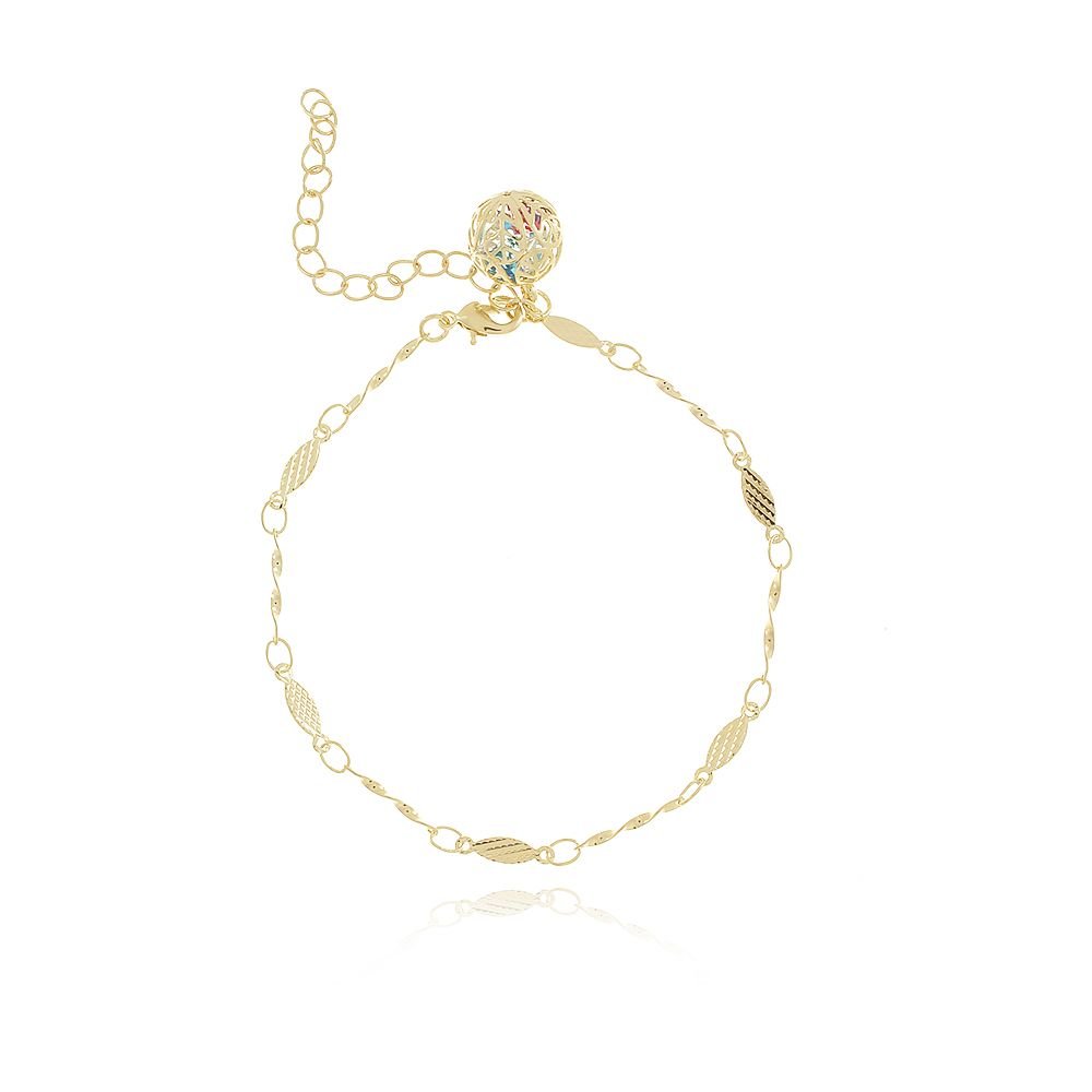 Pst-3006-Fo Pulseira Com Pingente De Bolinha