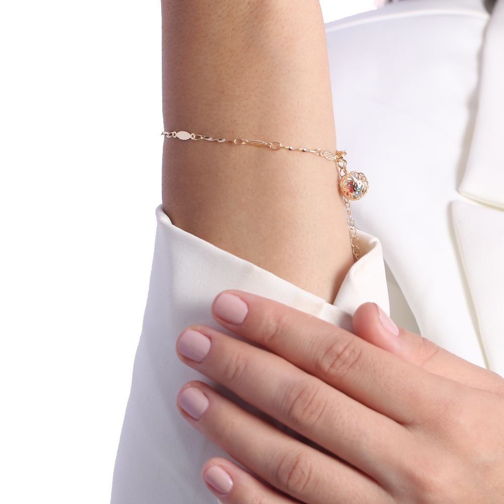 Pst-3006-Fo Pulseira Com Pingente De Bolinha