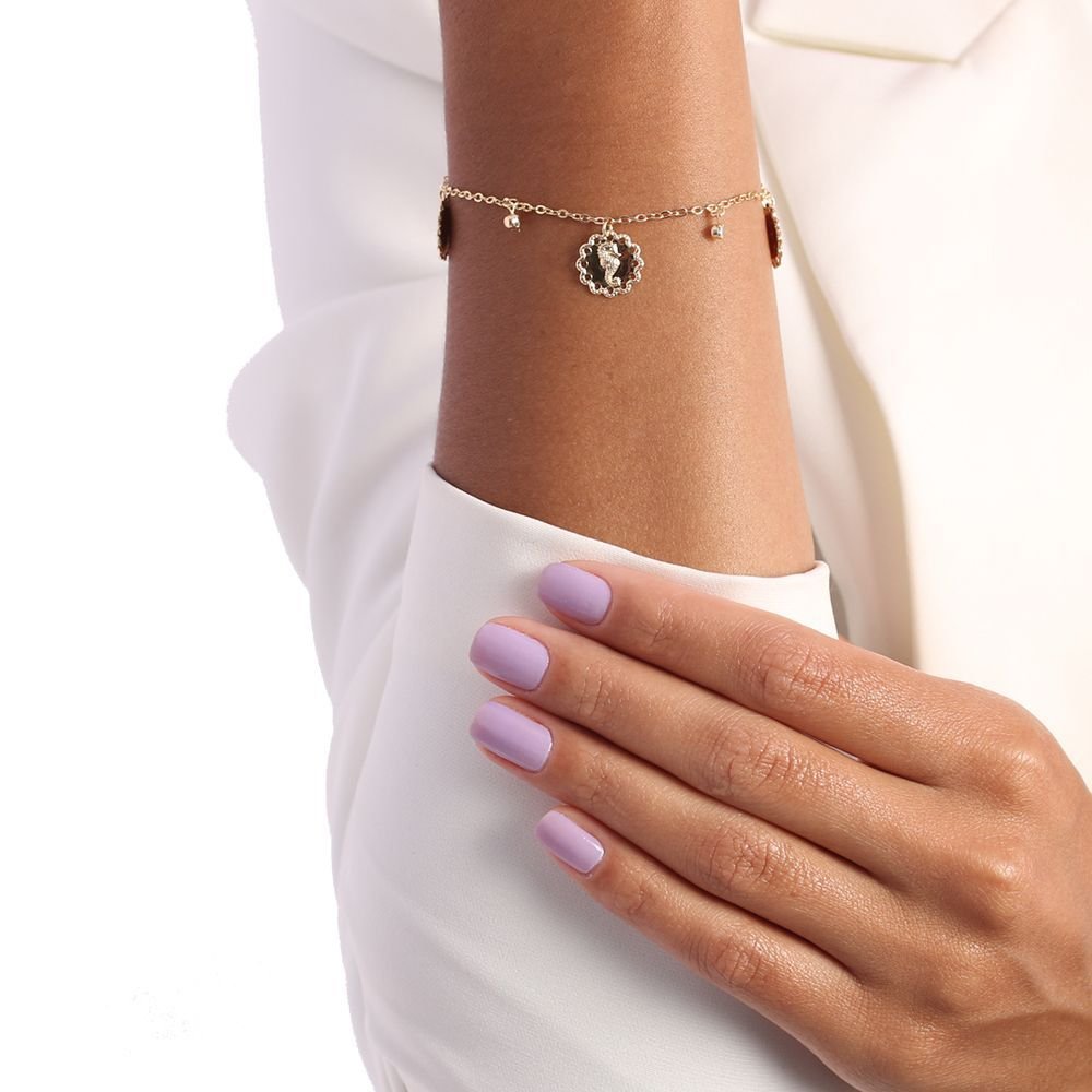 Pst-3052-Fo - Pulseira Elo Português Com Mix Marinho