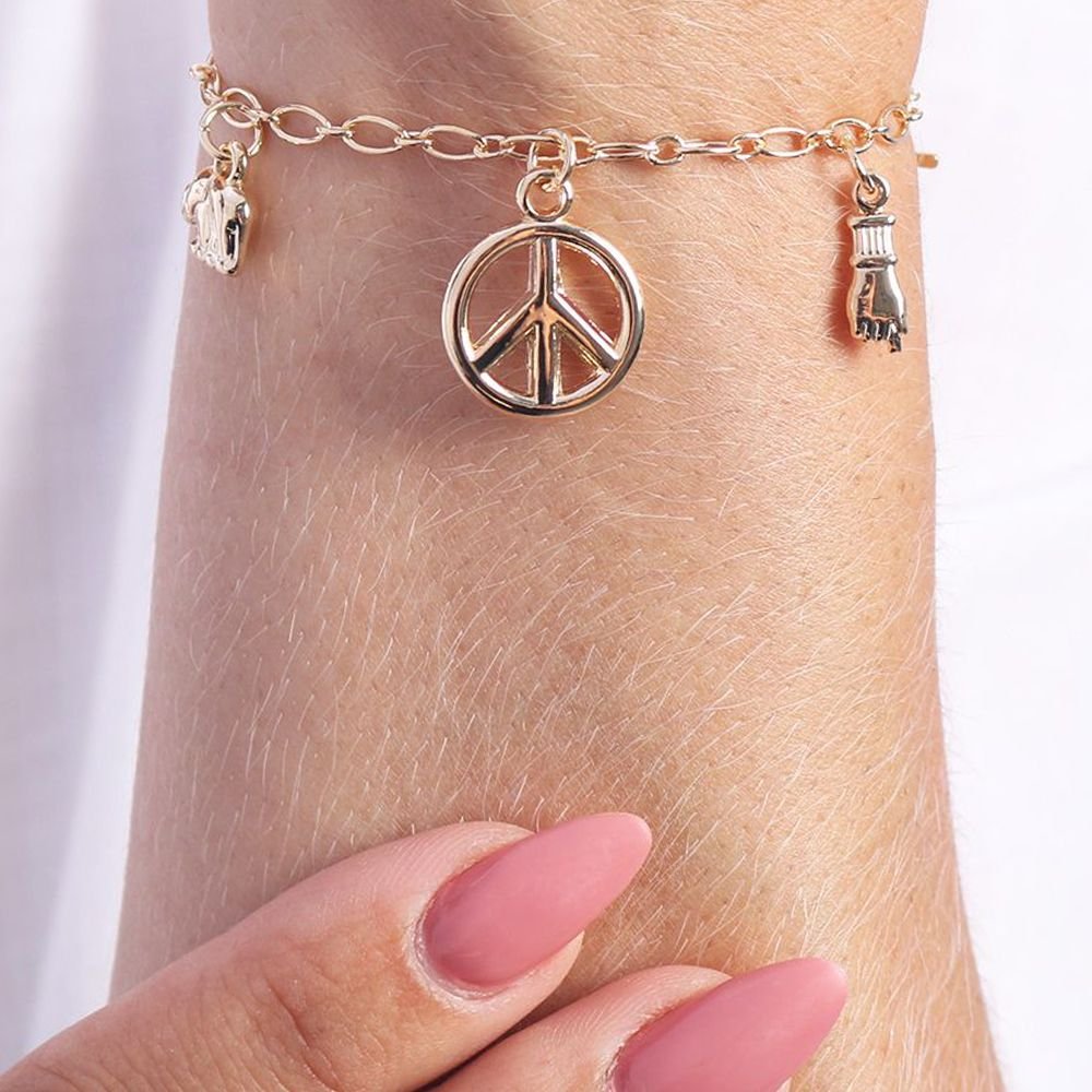 Pst-3061-Fo Pulseira De Amuletos Da Sorte