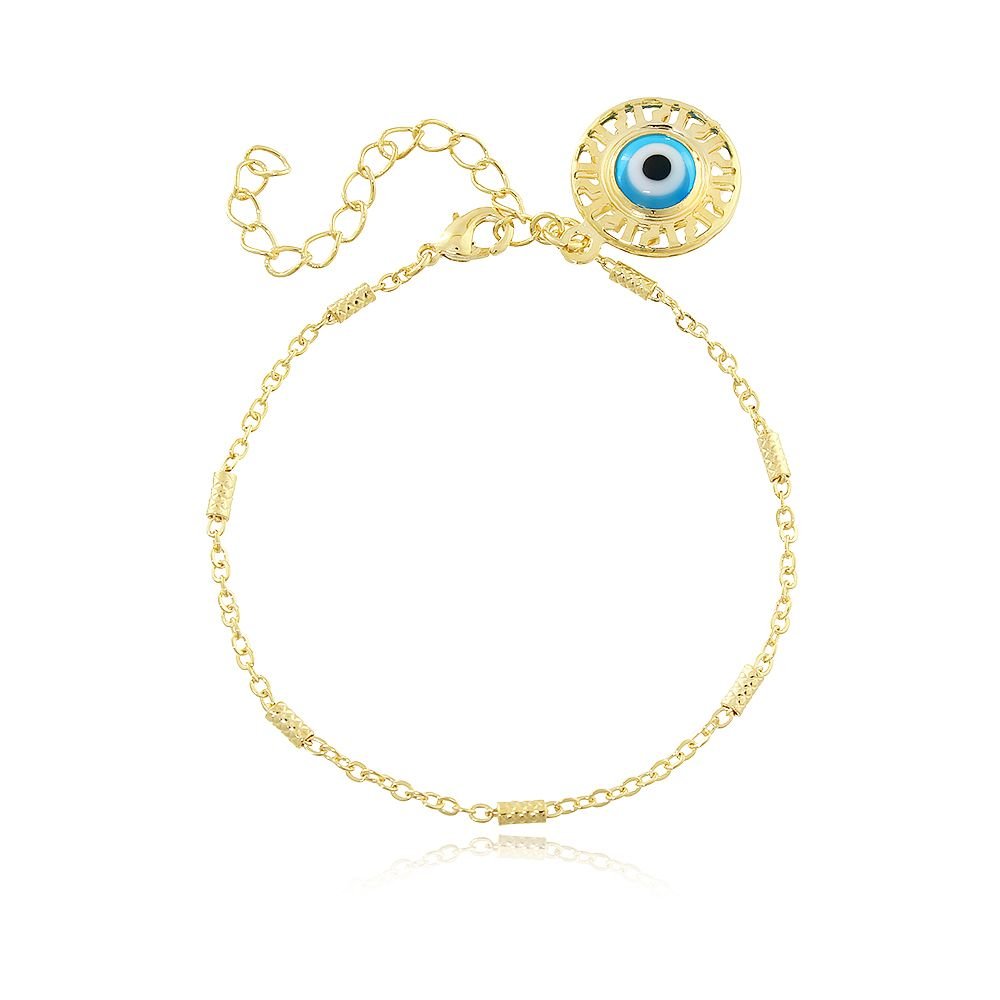 Pst-3103-Fo Pulseira Com Pingente De Olho Grego