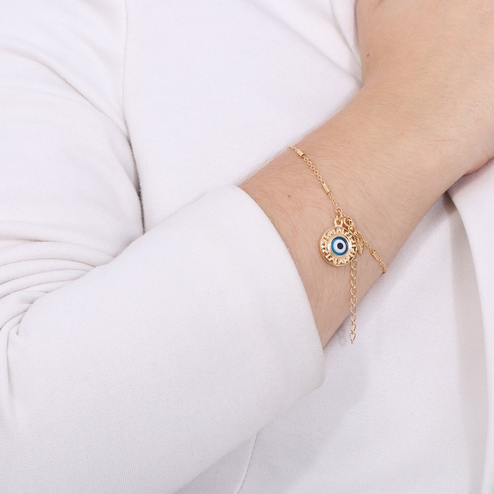 Pst-3103-Fo Pulseira Com Pingente De Olho Grego