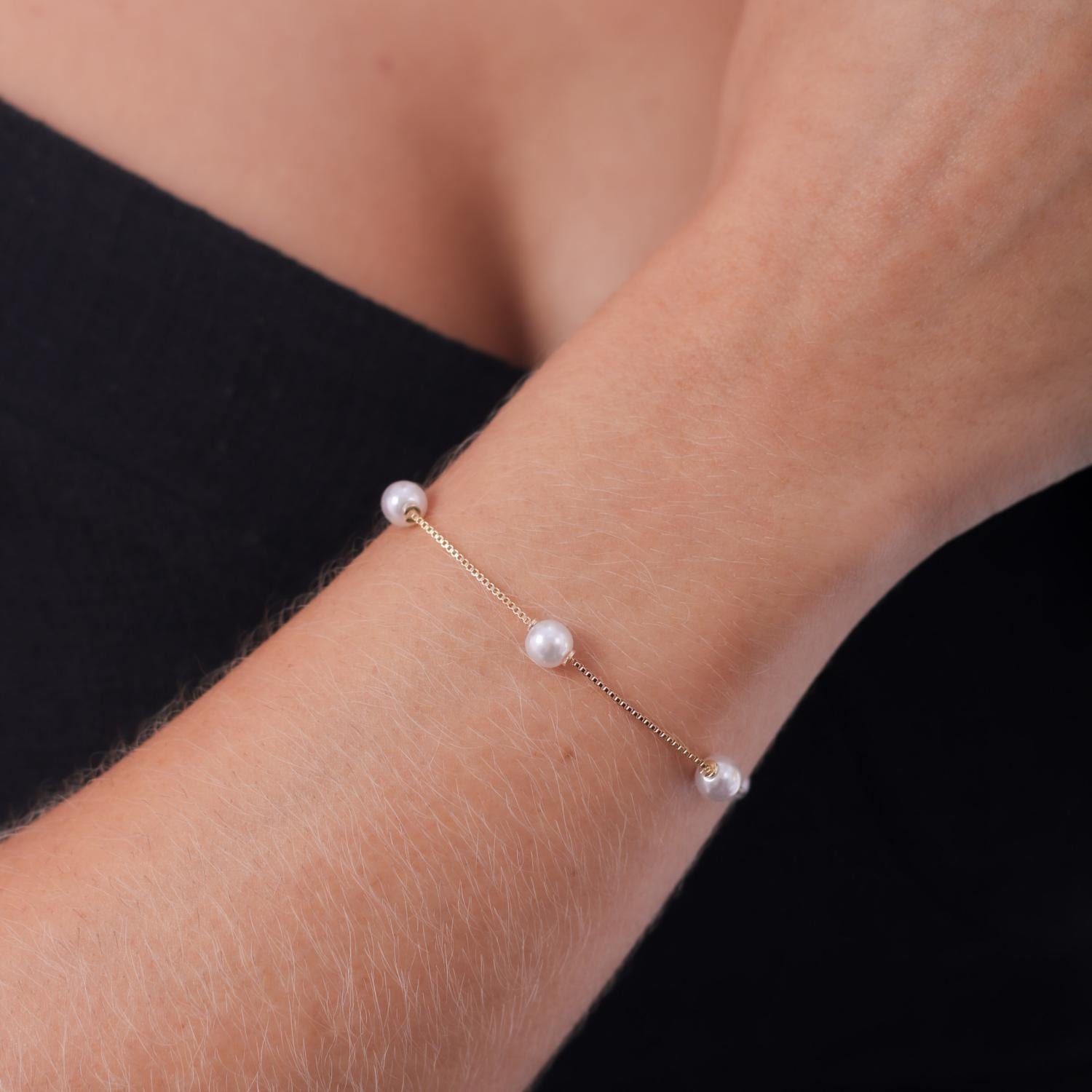 Pst-3123-Fo Pulseira De Pérolas