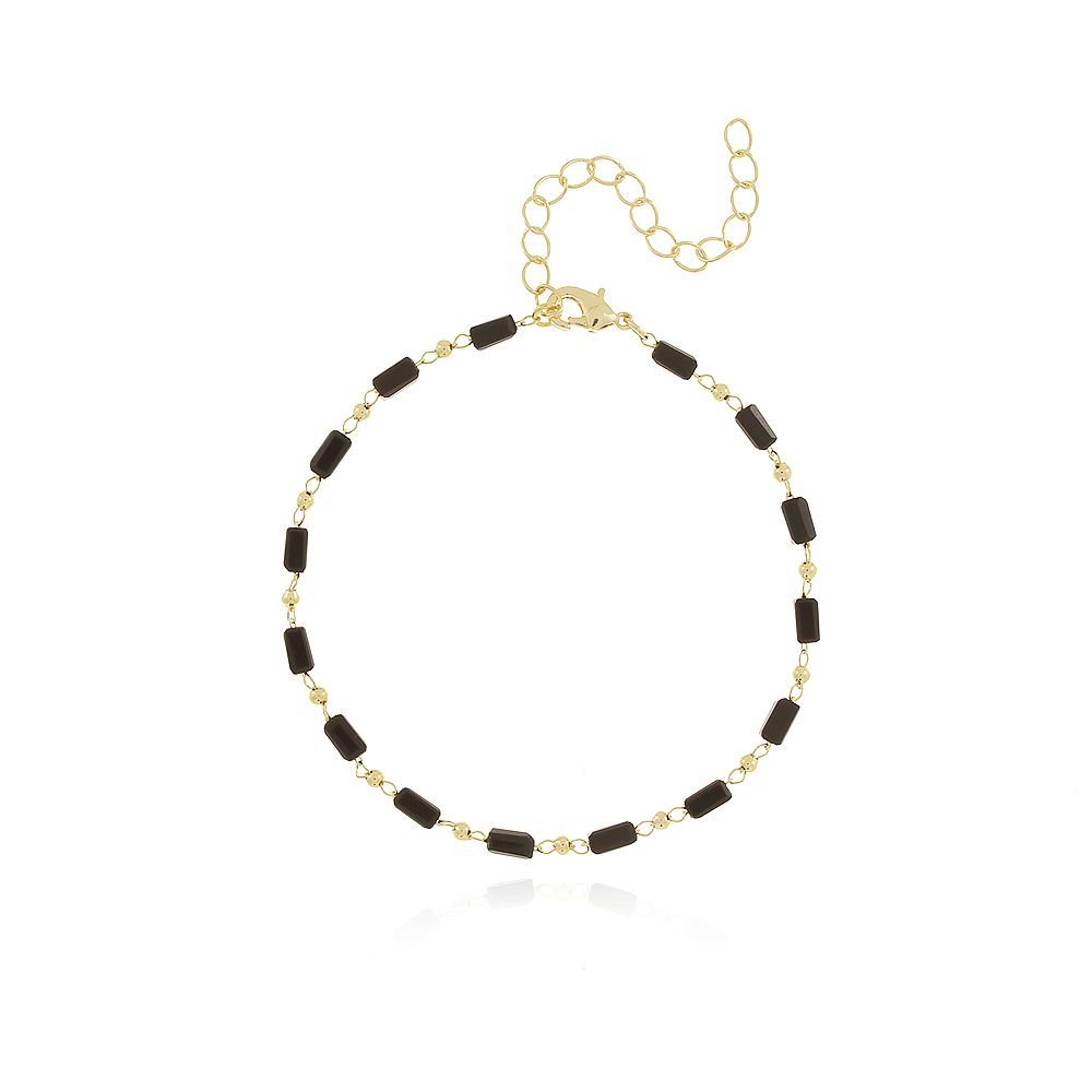 Pst-3127-Fo Pulseira De Retângulos Pretos