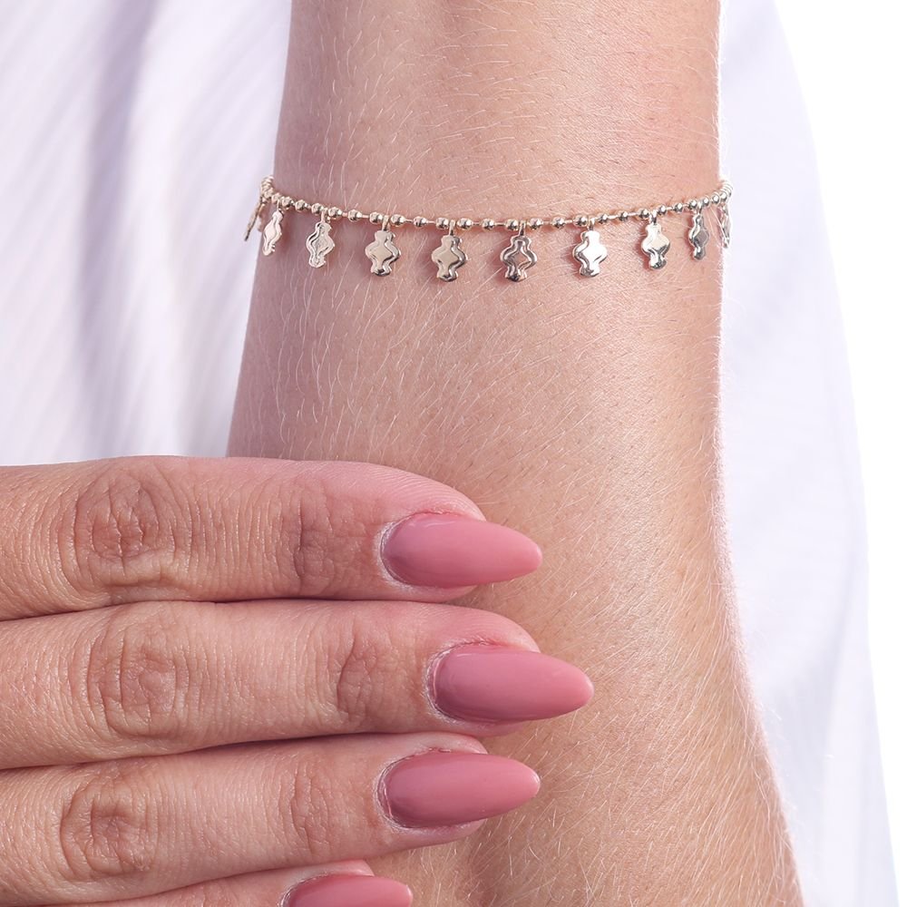 Pst-3128-Fo Pulseira Com Pingentes