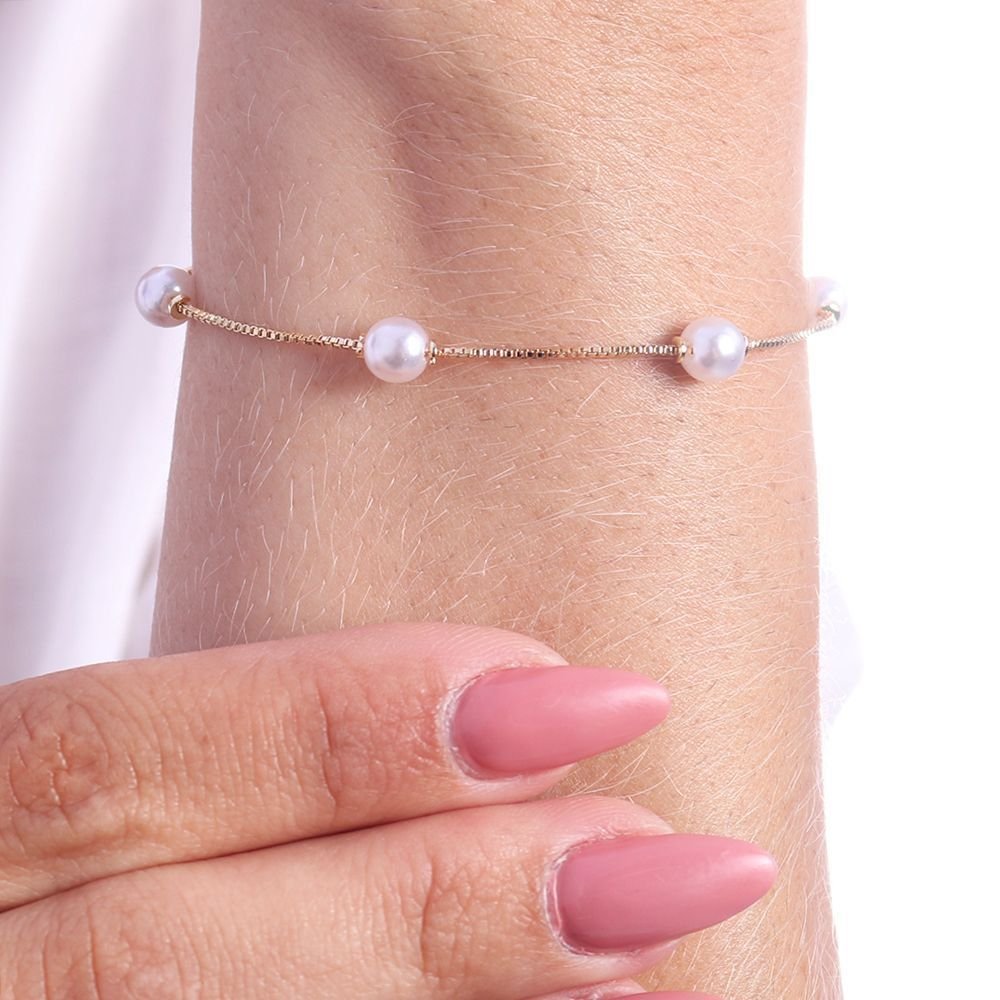 Pst-3157-Fo Pulseira De Pérolas