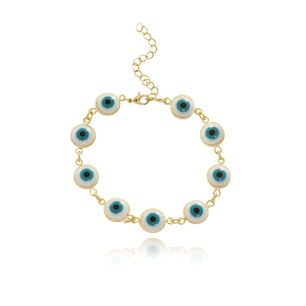 Pst-3162-Fo Pulseira De Olhos Gregos
