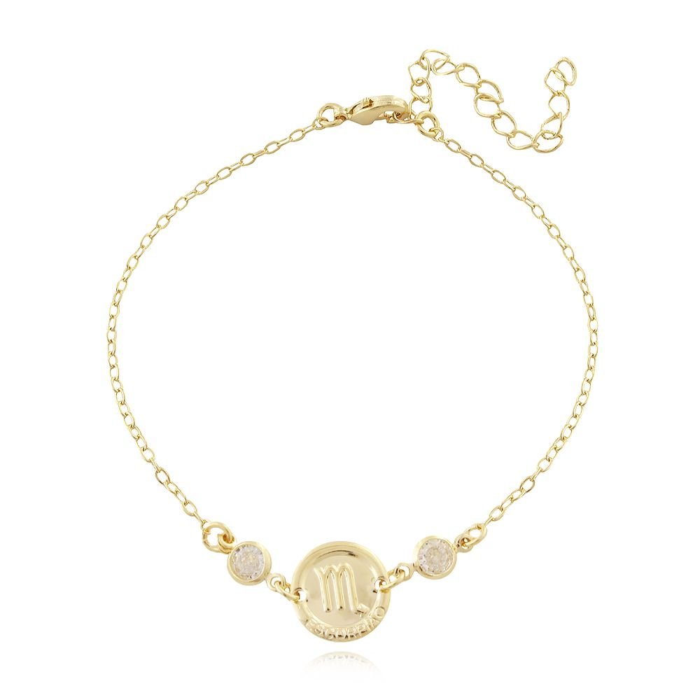 Pst-3212-Fo Pulseira Signo De Escorpião