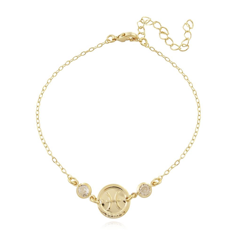 Pst-3216-Fo Pulseira Signo De Peixes